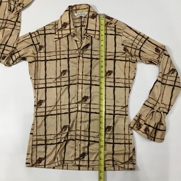 Vintage Burma Oleg Cassini Men's Silky Shirt - Picture 5 of 6